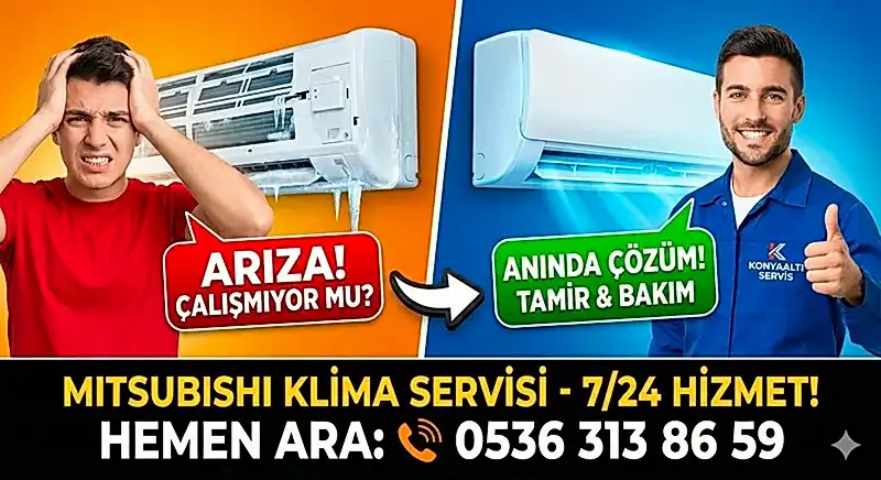 Konyaaltı Mitsubishi Klima Servisi Arıza Tespit ve Tamir İşlemleri